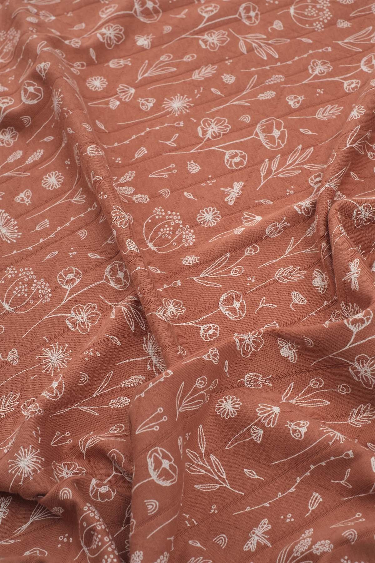 Çift Katlı Müslin Kese Seti 100x100 cm Wild Flowers KiremitMüslin Örtüler Çift Katlı Müslin Kese Seti 100x100 cm Wild Flowers Kiremit Boumini