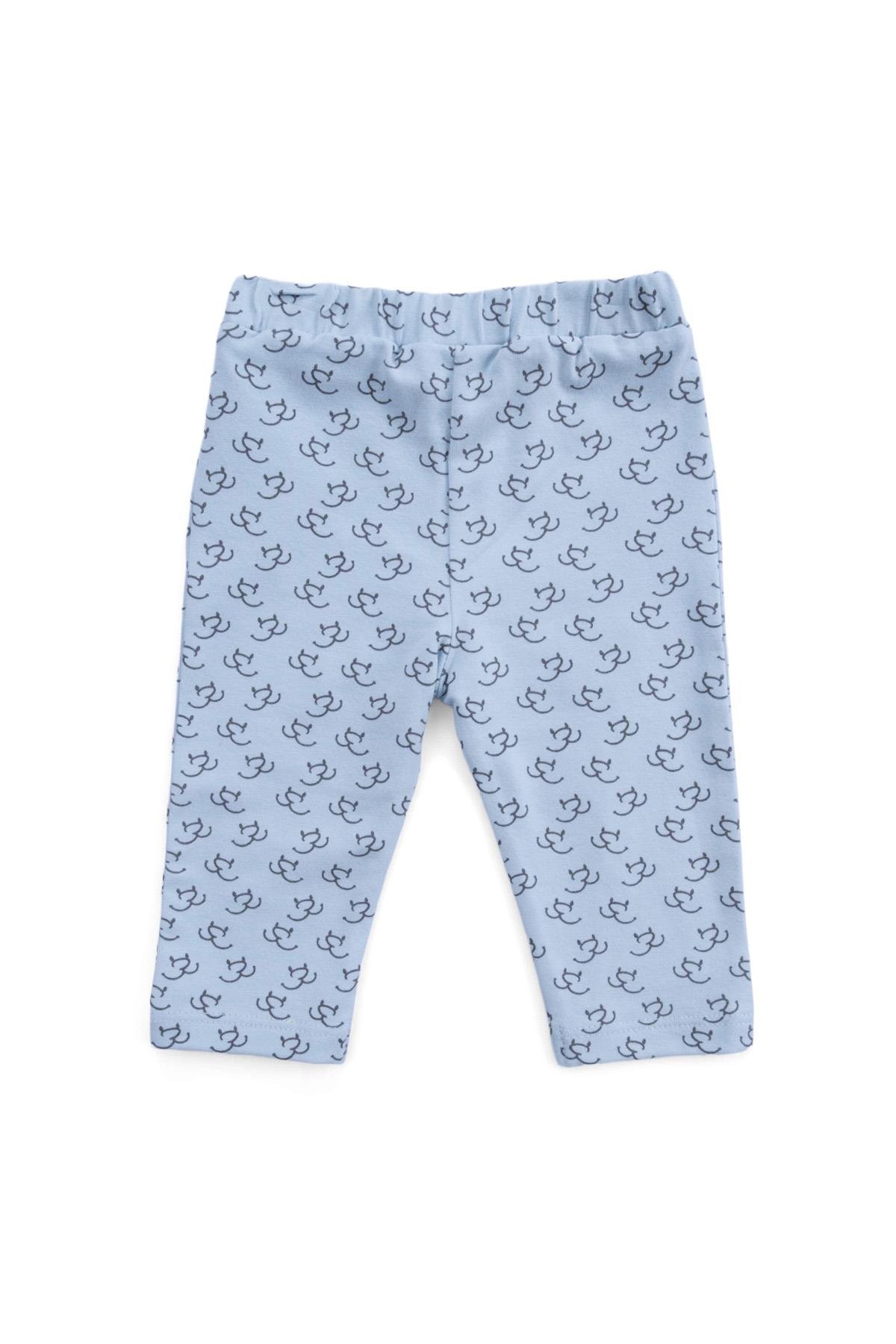 Uygun BebeErkek Bebek Patiksiz Alt MaviPantolon Şort