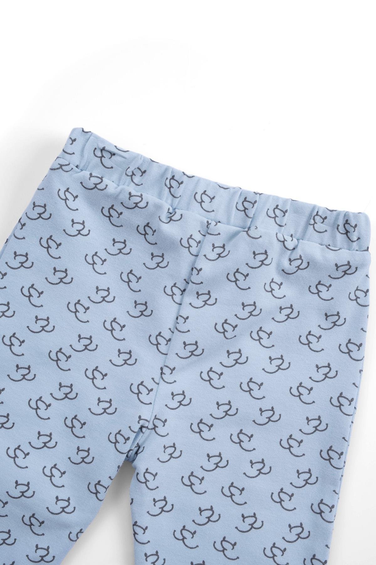 Uygun BebeErkek Bebek Patiksiz Alt MaviPantolon Şort