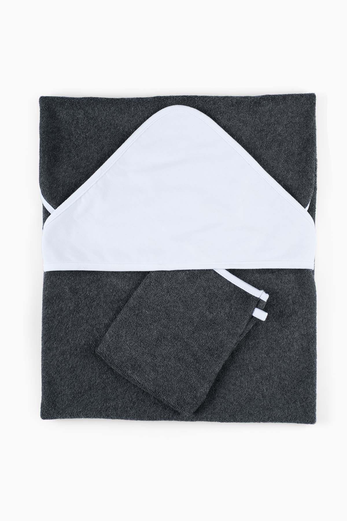 Kapşonlu Bebek Kundak Havlu Kese Seti Siyah  |   Uygunbebe.comHavlu & Bornoz Kapşonlu Bebek Kundak Havlu Kese Seti Siyah Uygun Bebe