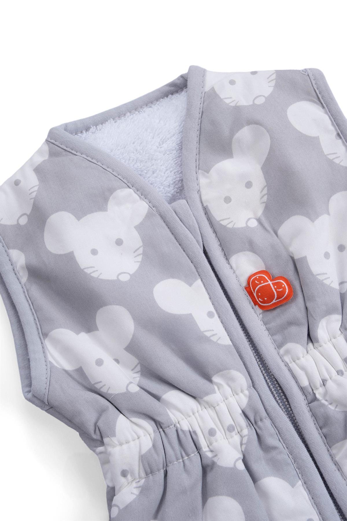 Uygun BebeKolsuz Bebek Uyku Tulumu 70cm GriUyku Tulumu