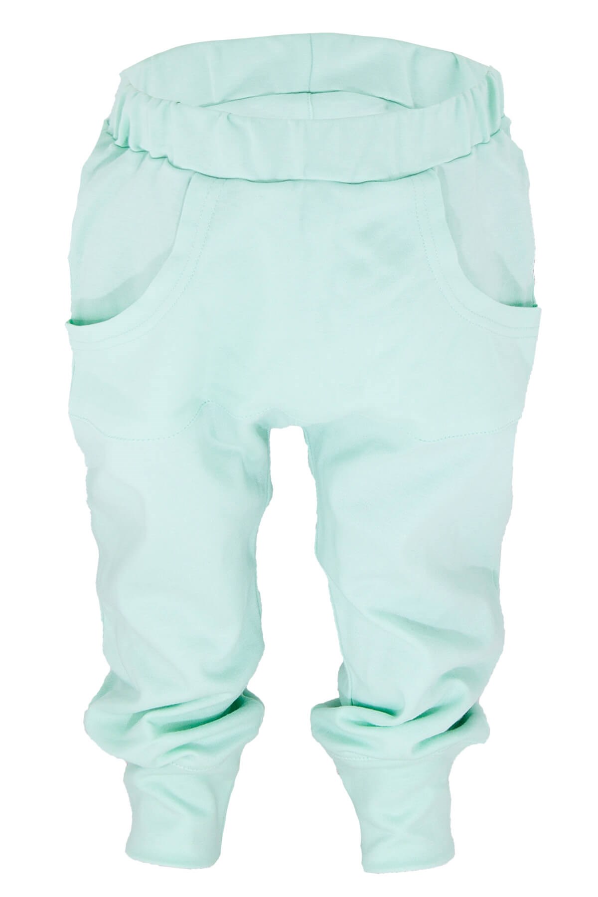 Pantolon Şort Boumini Bebek Çocuk Şalvar Pantolon Desensiz Mint Boumini