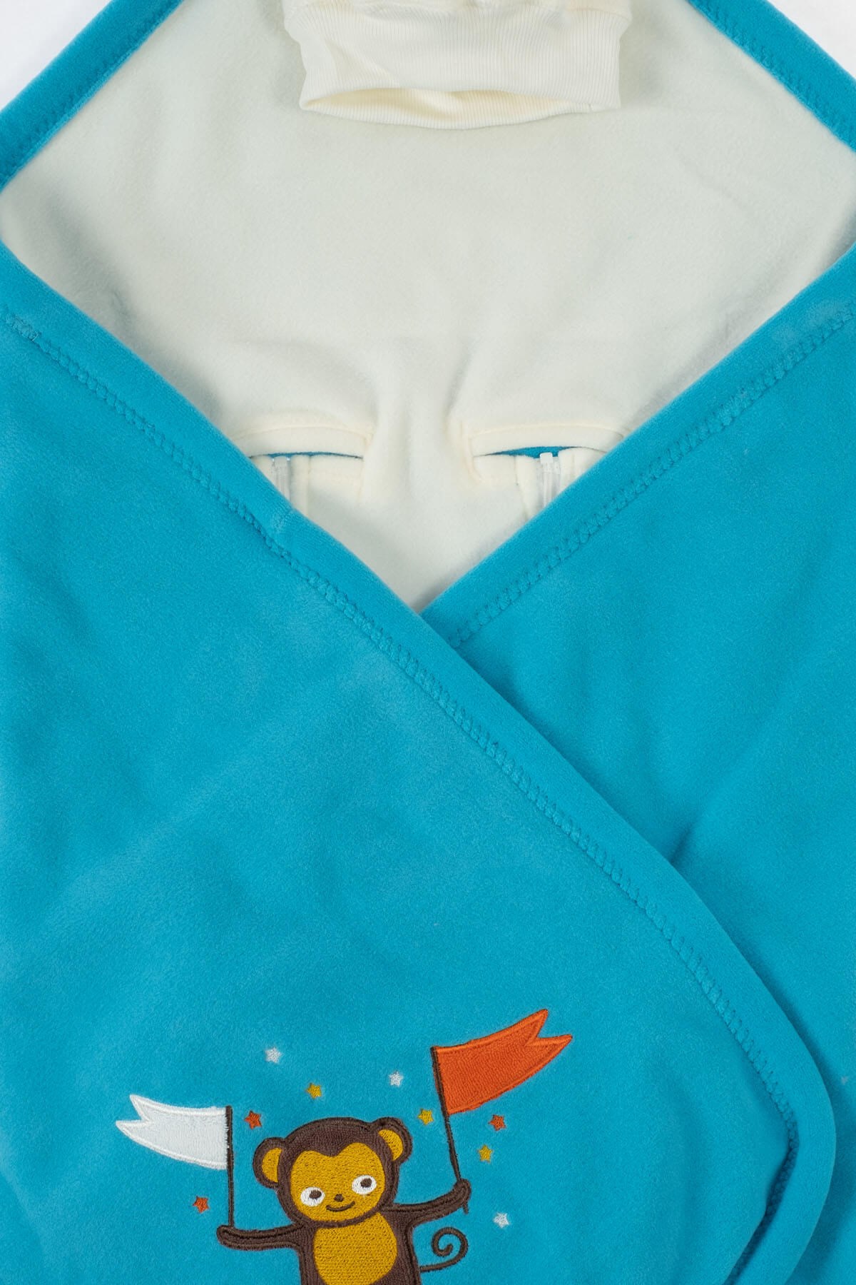 Şampiyon Maymuncuk Puset Polar Bebek BattaniyesiBattaniye Polar Puset Bebek Battaniyesi 90x90 cm Polstar Şampiyon Maymuncuk Uygun Bebe