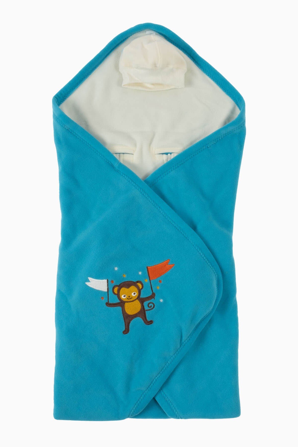 Şampiyon Maymuncuk Puset Polar Bebek BattaniyesiBattaniye Polar Puset Bebek Battaniyesi 90x90 cm Polstar Şampiyon Maymuncuk Uygun Bebe