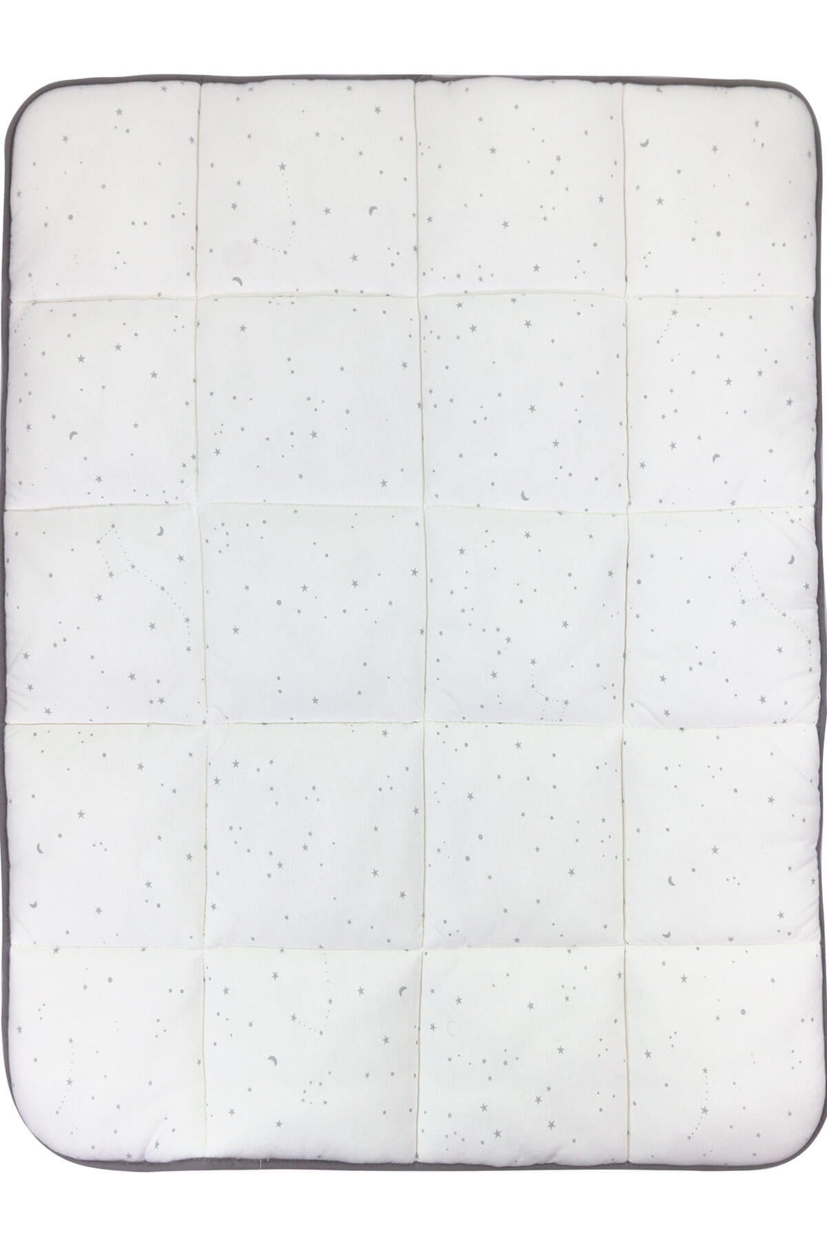 Yıldızlı Emekleme Minderi 75x95 cm Bebek Oyun Minderi Çift Taraflı GriBebek Emekleme Minderi Yıldızlı Emekleme Minderi 75x95 cm Bebek Oyun Minderi Çift Taraflı Gri Uygun Bebe