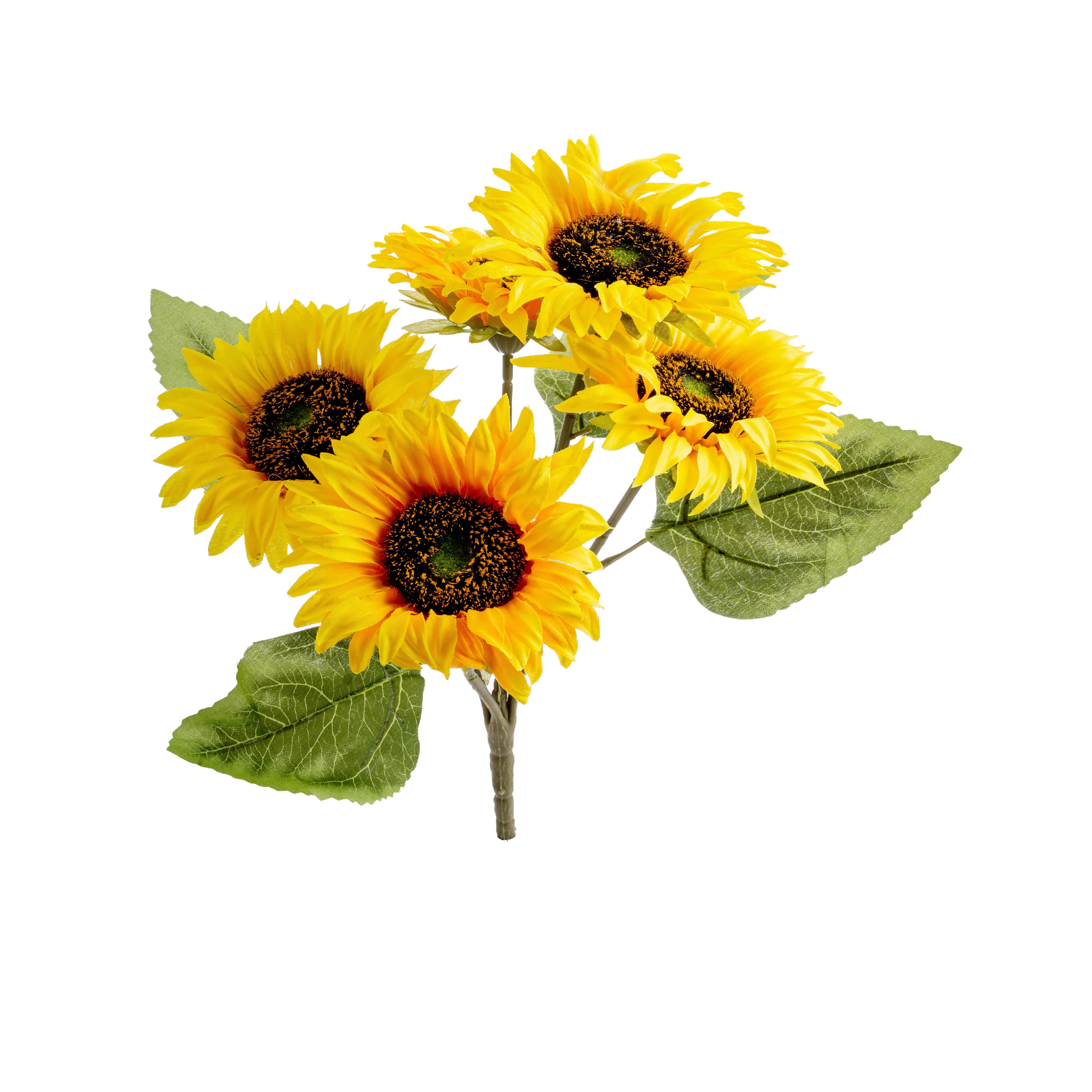 2025*5Lİ AYÇİÇEĞİ DEMET 45 CM   BYL24802 - Yapay Çiçek Dalları ve Demetleri