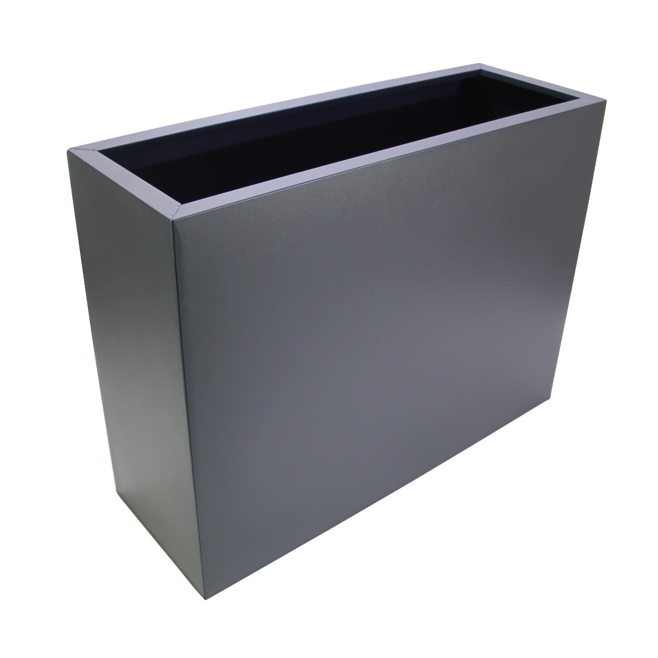 2025*DİKDÖRTGEN GALVANİZ SAKSI GRİ 60X80X28CM EFS* - Netodan Gelenler