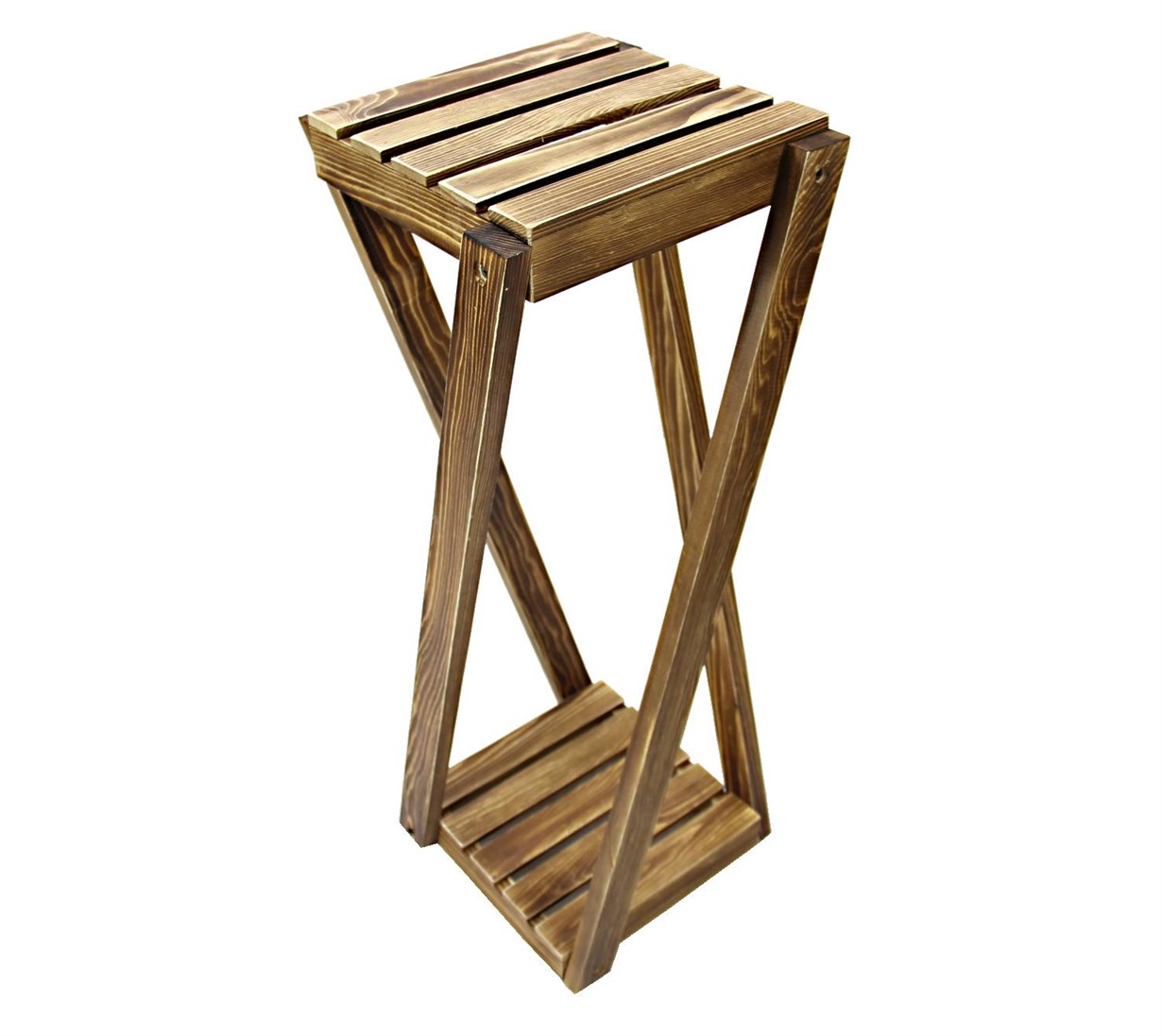 Ahşap Çiçek Sehpası 70 cm - Ahşap Ürünler