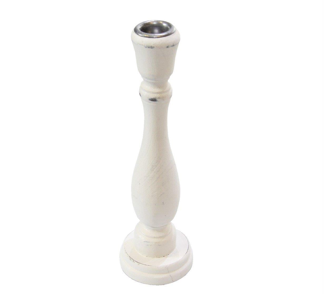 Ahşap Eskitme Şamdan 23 cm - Mumluk ve Şamdanlar
