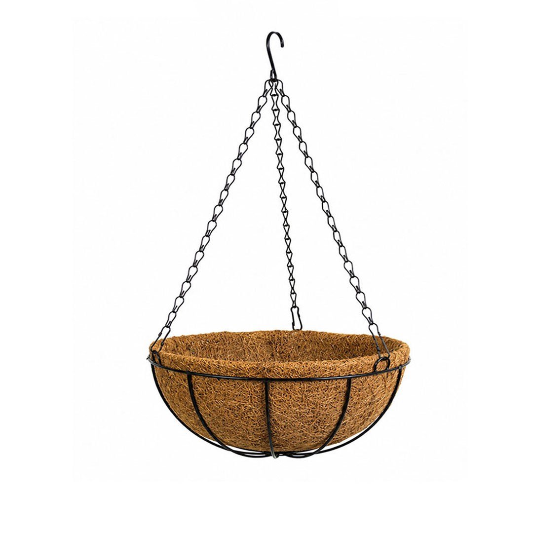 Askılı Hasır Sepet 30 cm - Yapay Yeşillik Saksıları