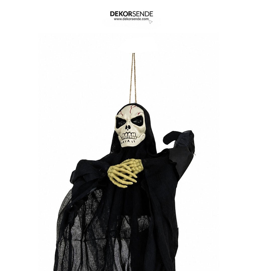 Cadılar Bayramı Asılabilir Kanat Çırpan İskelet 52 cm - Halloween