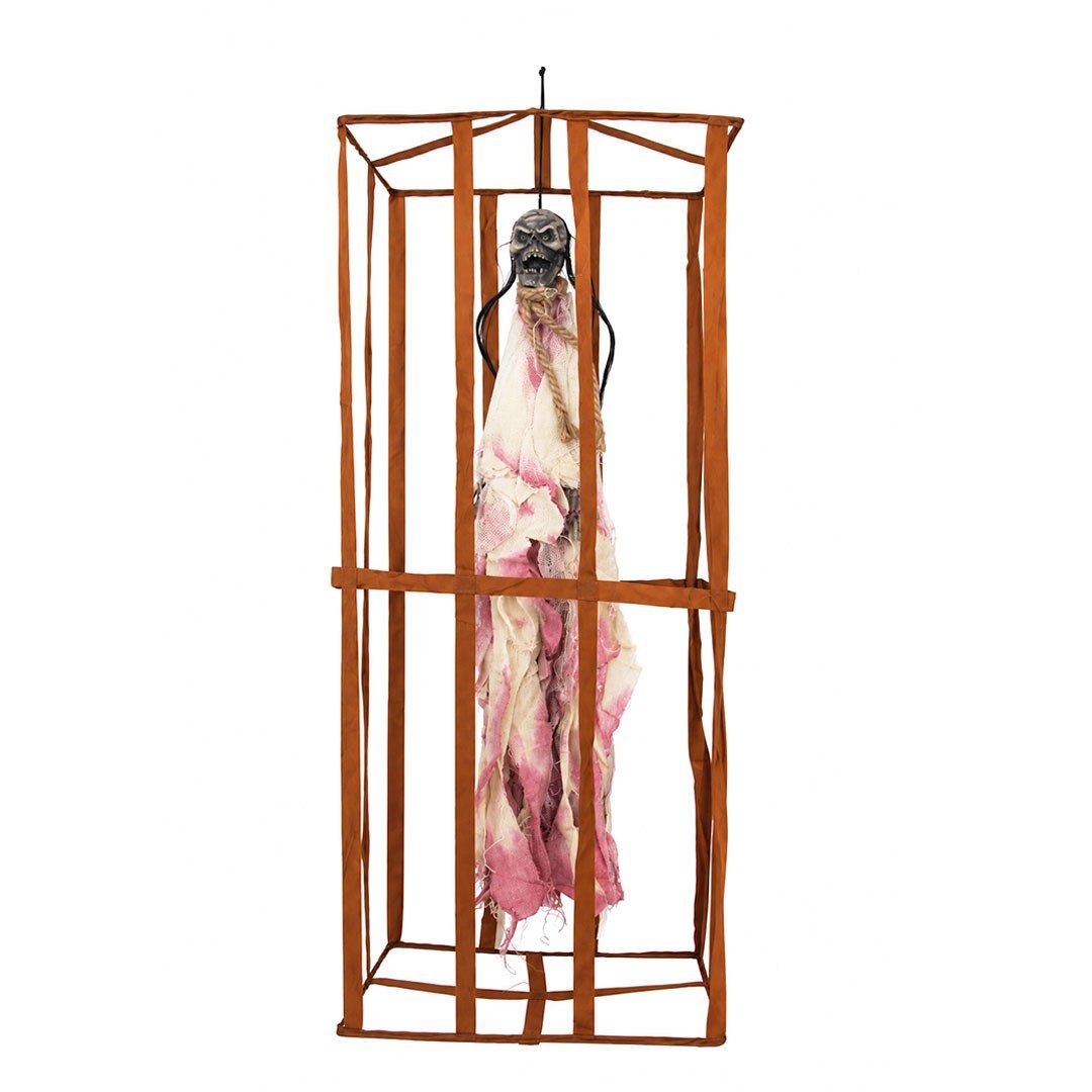 Cadılar Bayramı Hapsedilmiş Asılabilir Uzun İskelet Pembe 90 cm - Kategorisiz