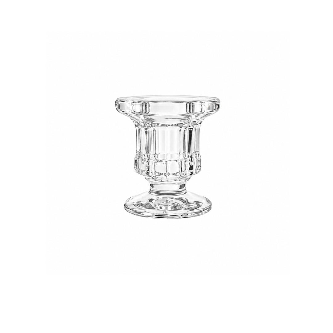 Cam Altıgen Şamdan & Mumluk Şeffaf 6 cm - Kategorisiz