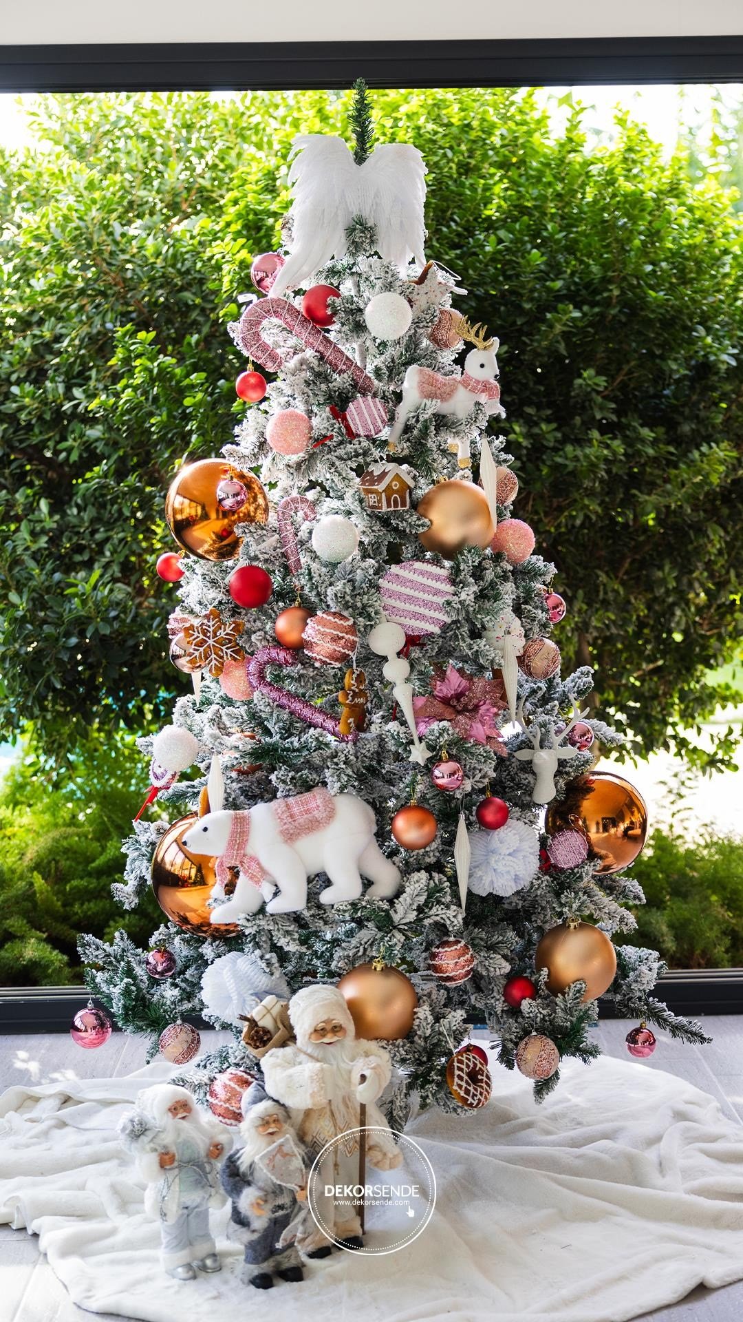 Gri Polarlı Noel Baba 30 cm - Noel Baba ve Figürler