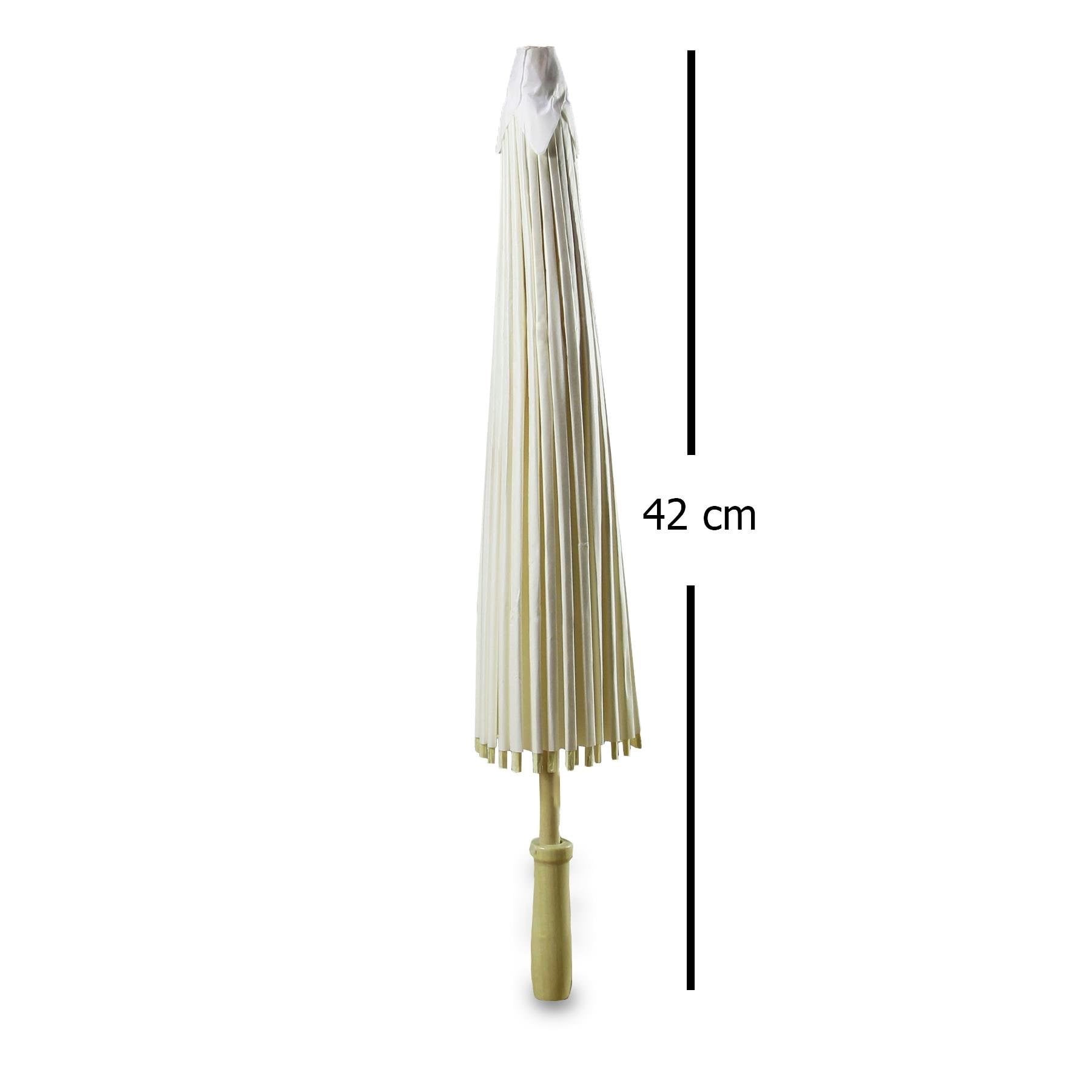 Kağıt Organizasyon Şemsiye Beyaz 42 cm - Organizasyon