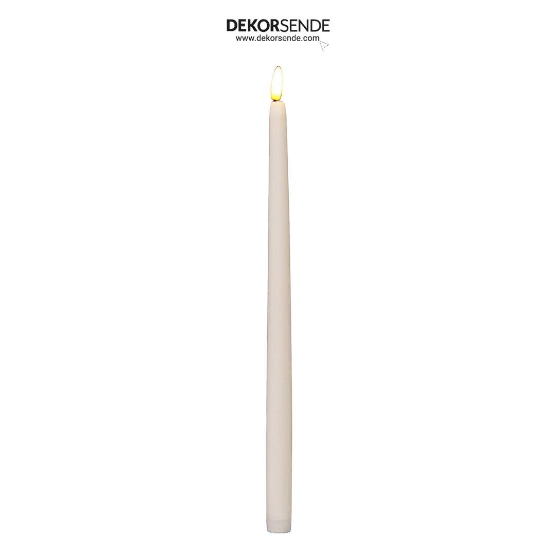 Lüks Pilli Mum Krem 38 cm - Mumlar