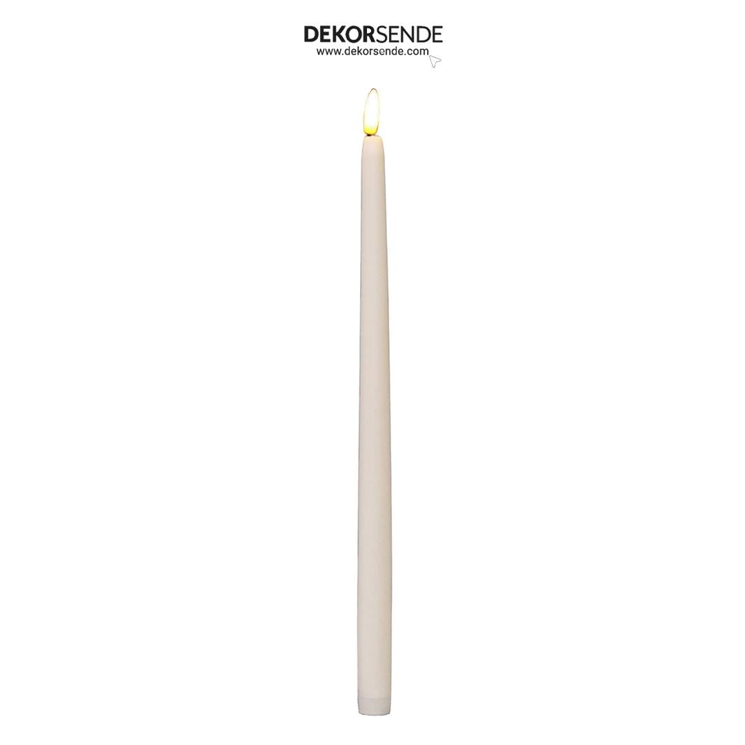 Lüks Pilli Mum Krem 38 cm - Mumlar