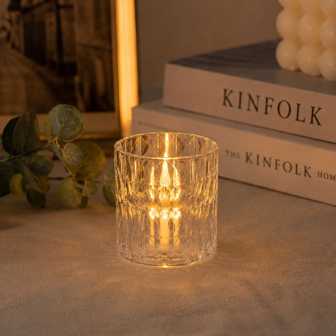 Plastik Pilli Mum Tealight Şeffaf 7,5 cm - Kategorisiz