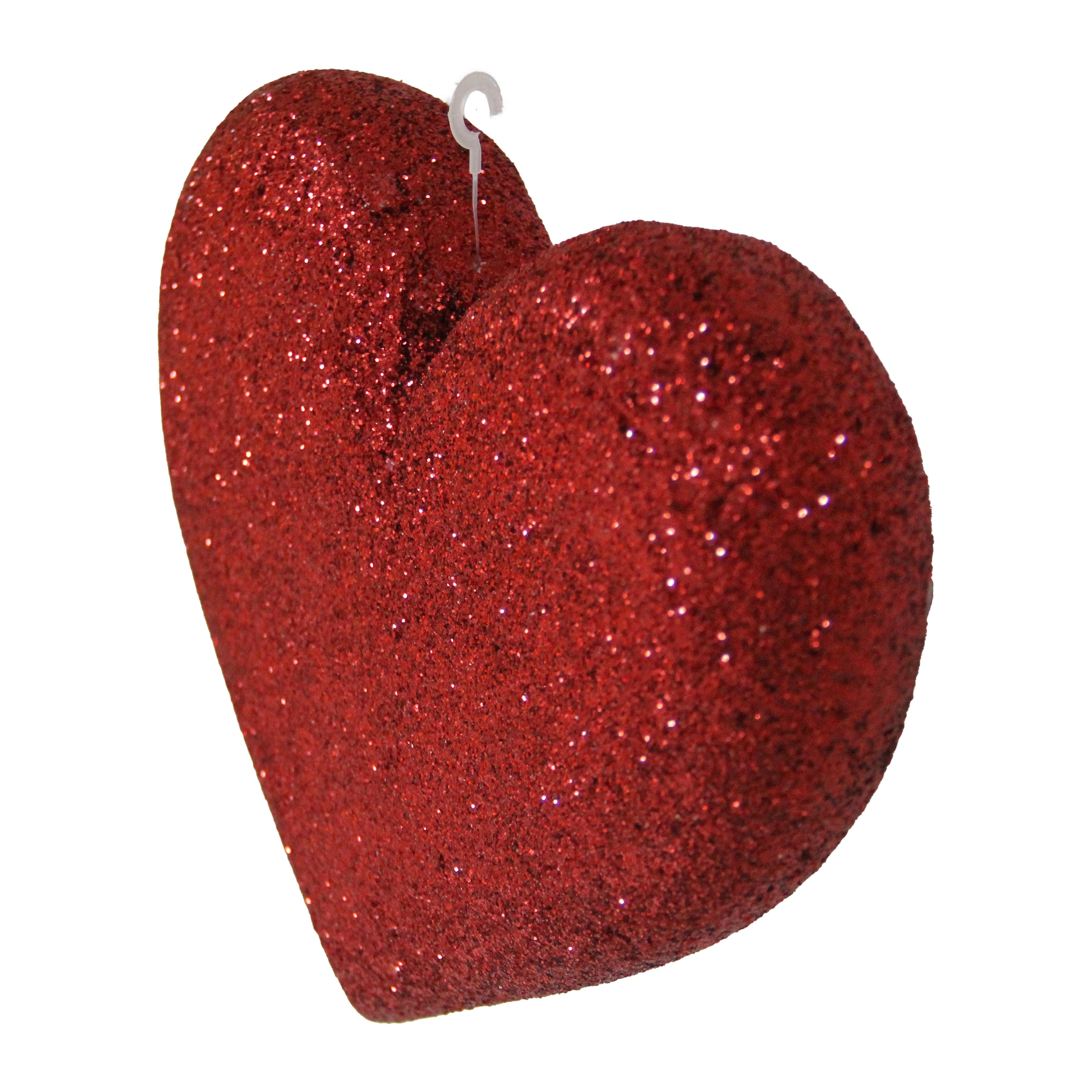 Simli Kırmızı Kalp 35 cm - Sevgililer Günü