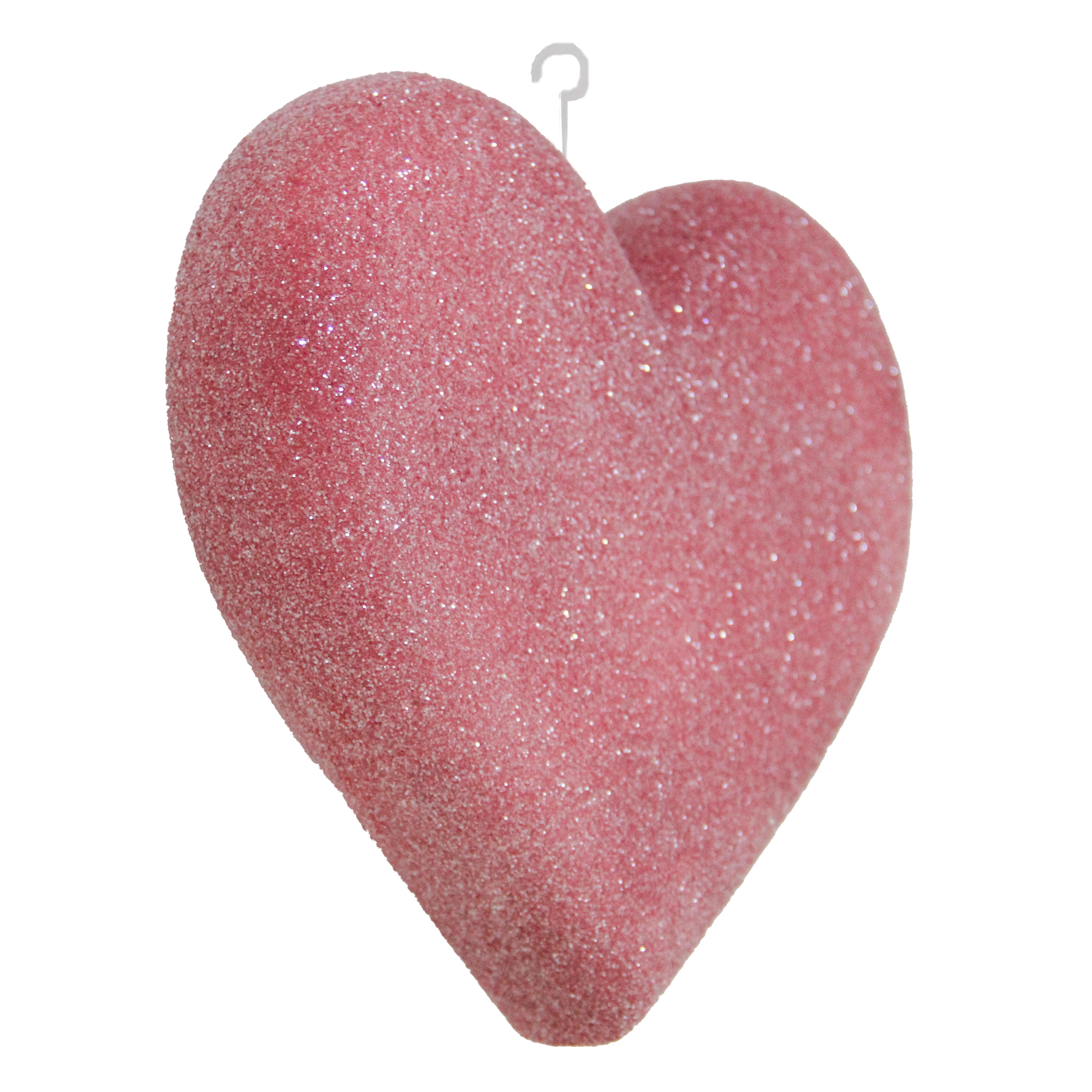 Simli Pembe Kalp 20 cm - Sevgililer Günü