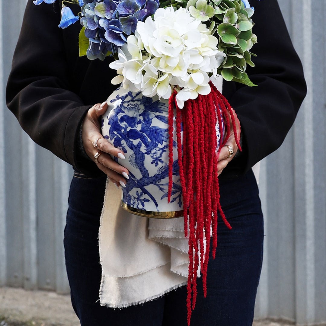 Şoklanmış Amarantus (Amaranthus) Demet Kırmızı 100 cm - Şoklanmış Çiçek