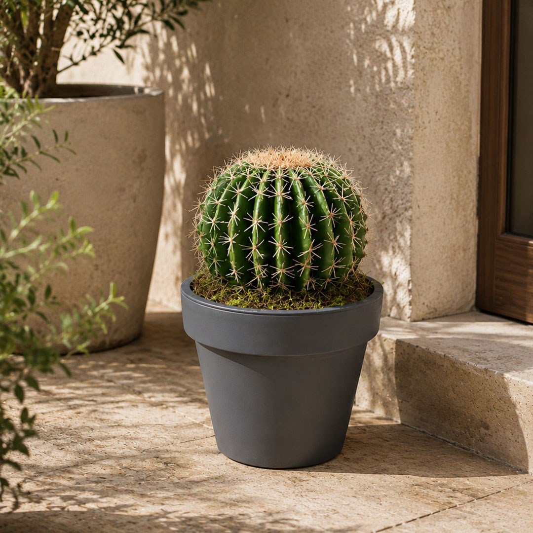 Yapay Altın Fıçı (Barrel) Kaktüs 47 cm - Yapay Kaktüsler