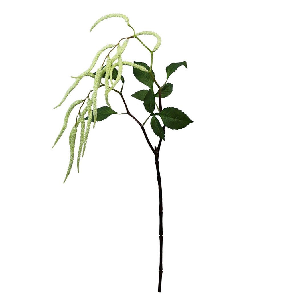 Yapay Amarantus (Amaranthus) Dal Yapraklı Beyaz 90 cm - Yapay Çiçek Dalları ve Demetleri