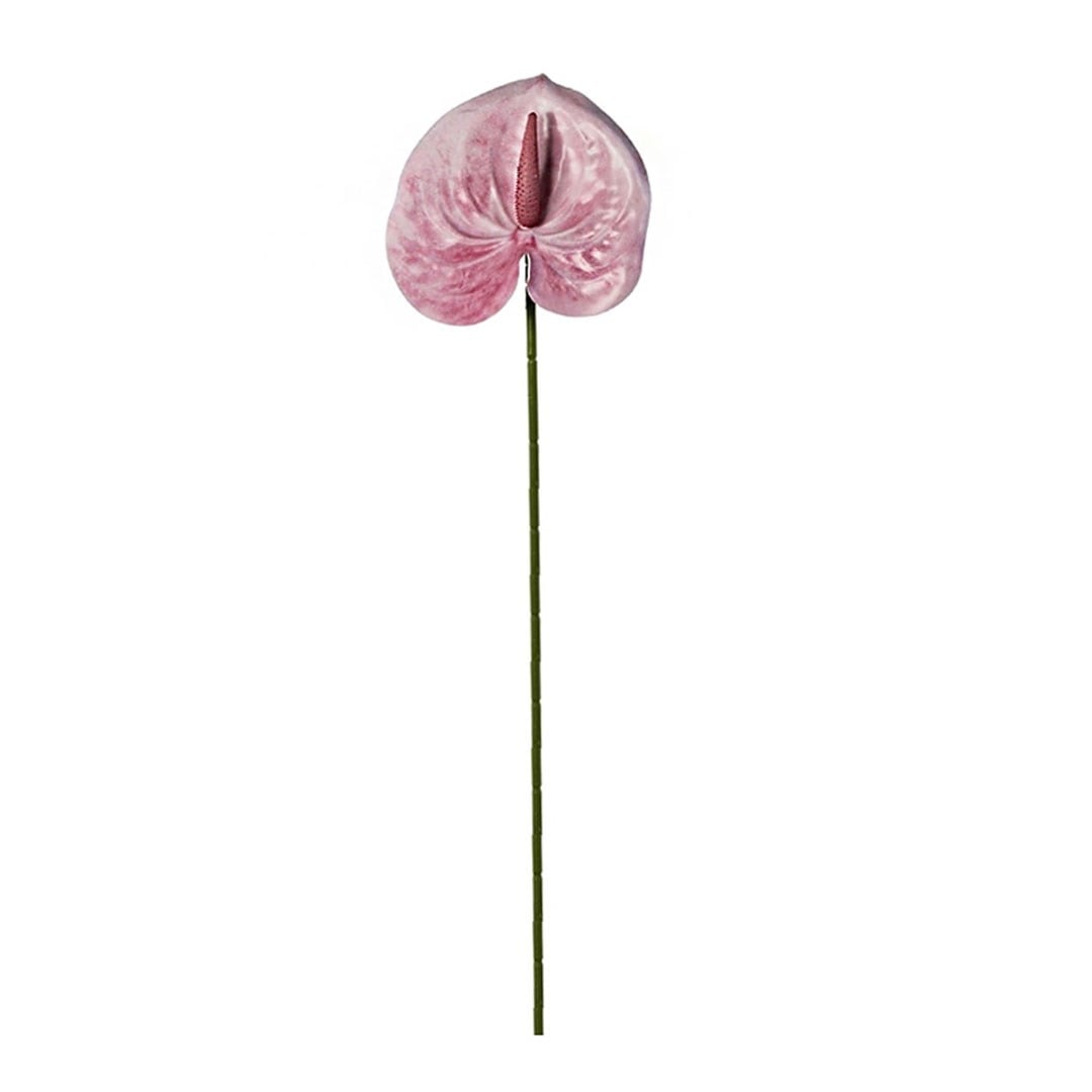 Yapay Antoryum Dal Pembe 60 cm - Yapay Çiçek Dalları ve Demetleri