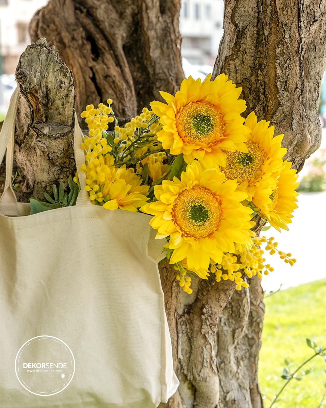 Yapay Ayçiçeği 90 Cm - Yapay Çiçek Dalları ve Demetleri