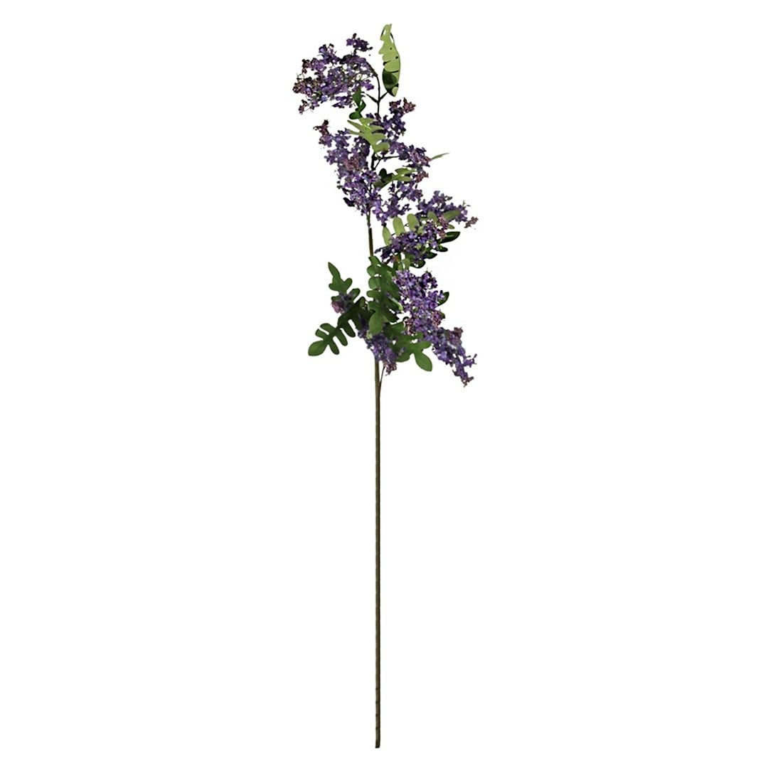 Yapay Bahar Dalı Mor Yeşil 130 cm - Yapay Çiçek Dalları ve Demetleri
