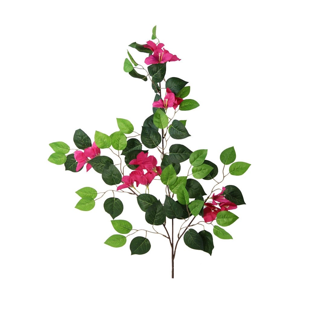 Yapay Begonvil Yaprak 3 Dal Pembe 70 cm - Yapay Ağaç Yaprakları