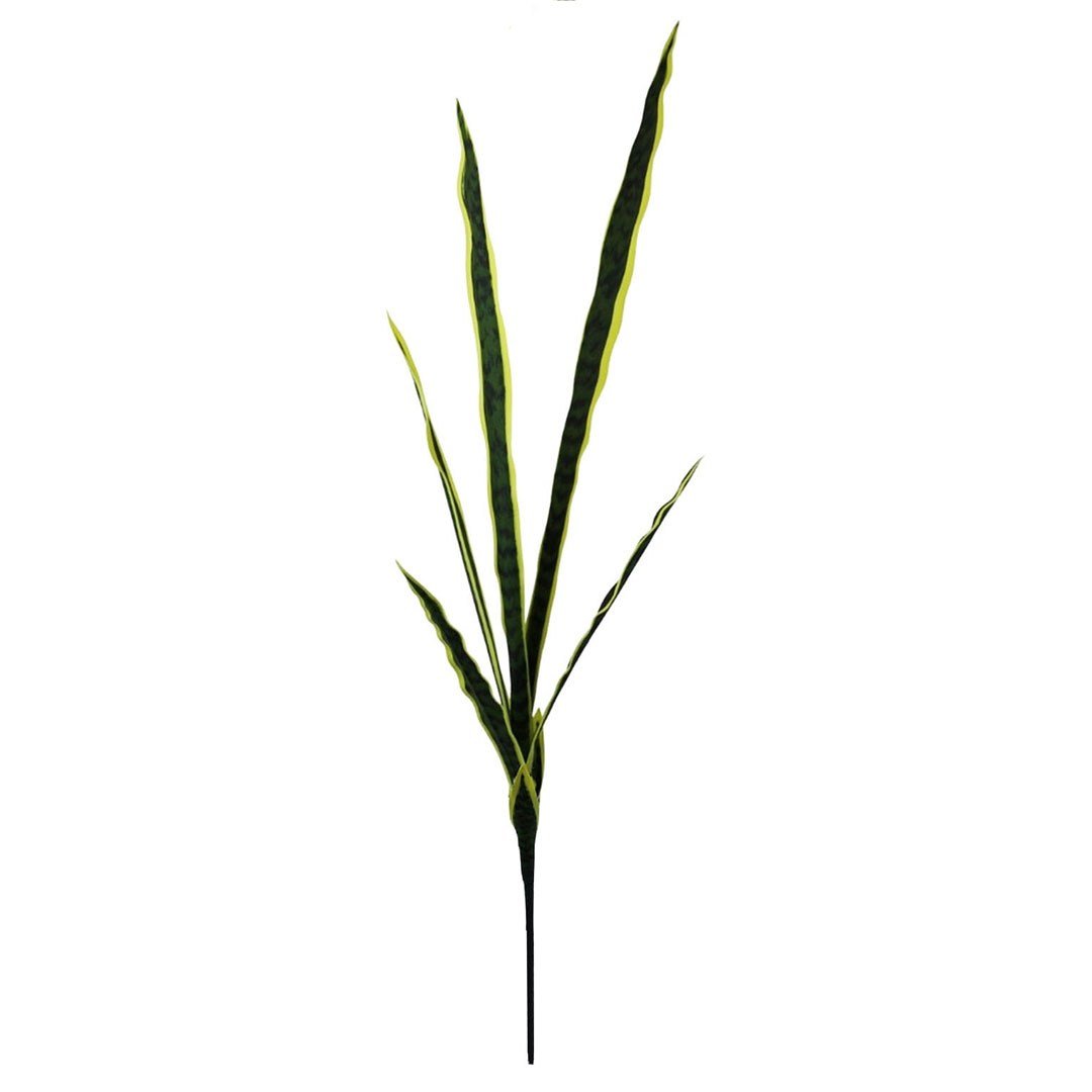 Yapay Bitki Paşakılıcı (Sansevieria) Demet Sarı Yeşil 95 cm - Yapay Yeşillik Demetleri