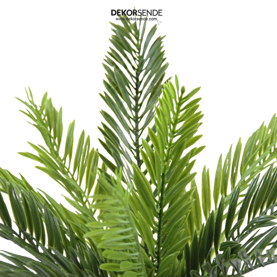 Yapay Cycas Demet Küçük Yeşil 45 cm - Yapay Yeşillik Demetleri