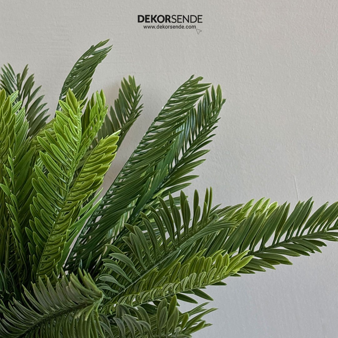 Yapay Cycas Demet Küçük Yeşil 45 cm - Yapay Yeşillik Demetleri