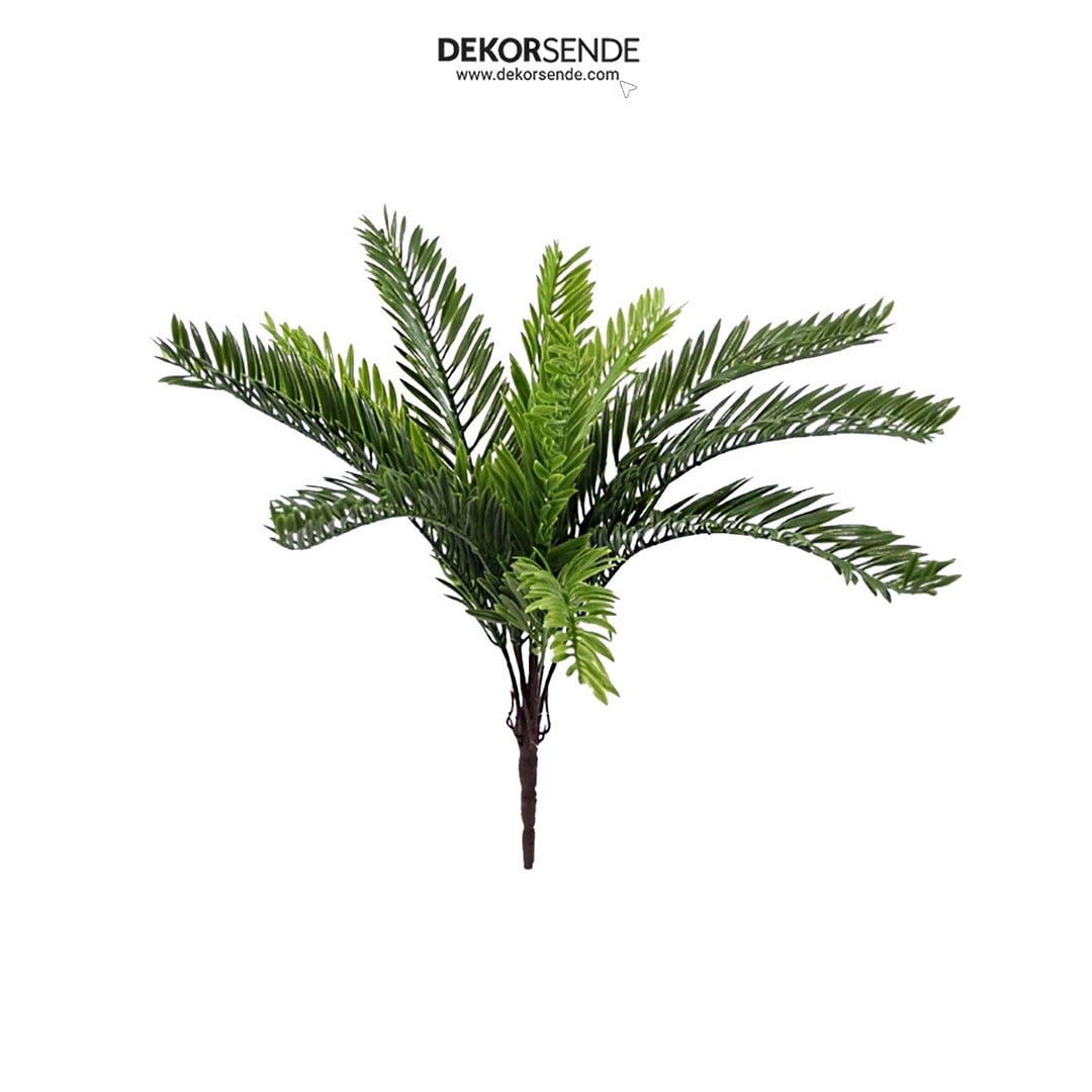 Yapay Cycas Demet Küçük Yeşil 45 cm - Yapay Yeşillik Demetleri
