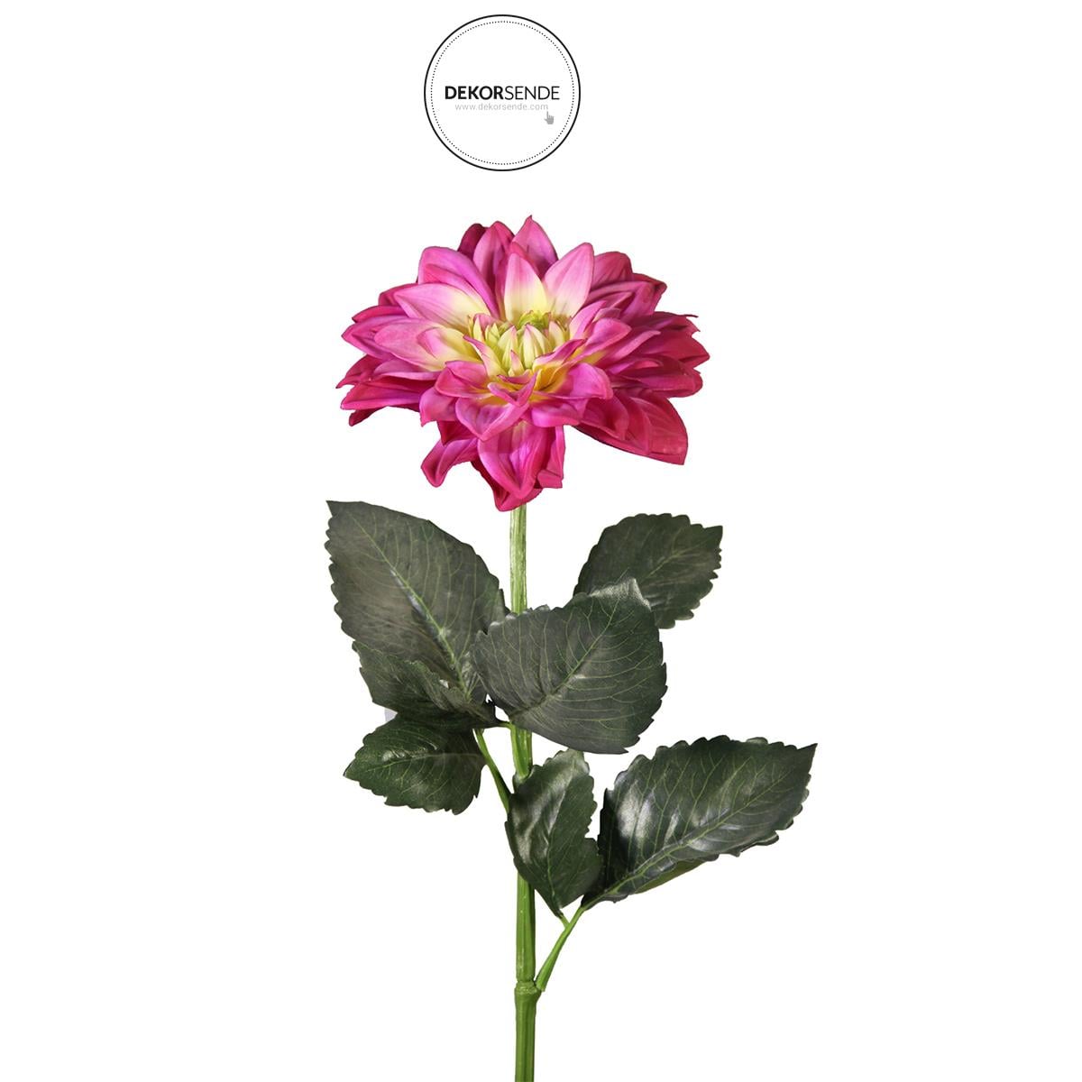 Yapay Dalya Çiçek Dal Fuşya 68 cm - Yapay Çiçek Dalları ve Demetleri