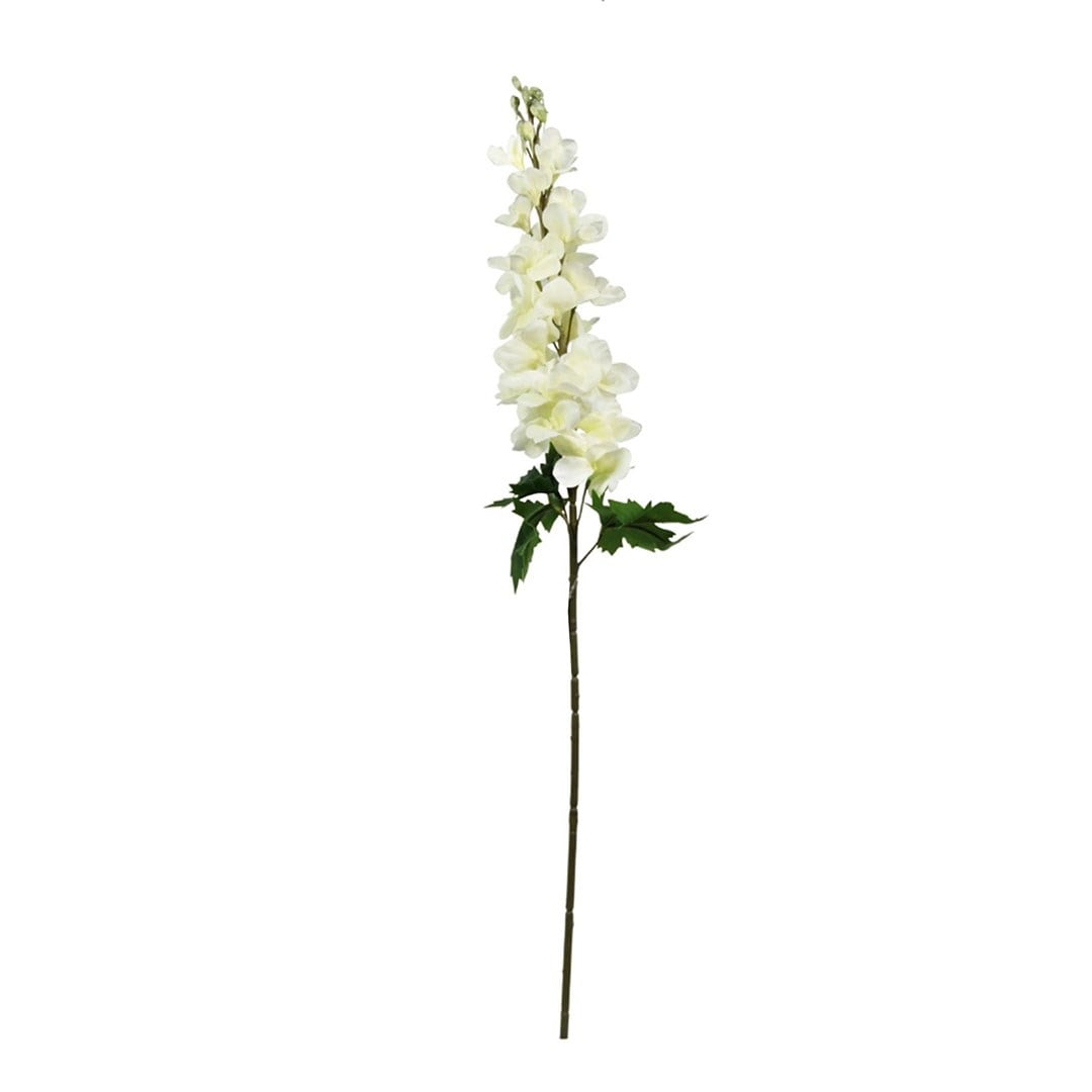 Yapay Delfinyum Dal Beyaz 80 cm - Yapay Çiçek Dalları ve Demetleri