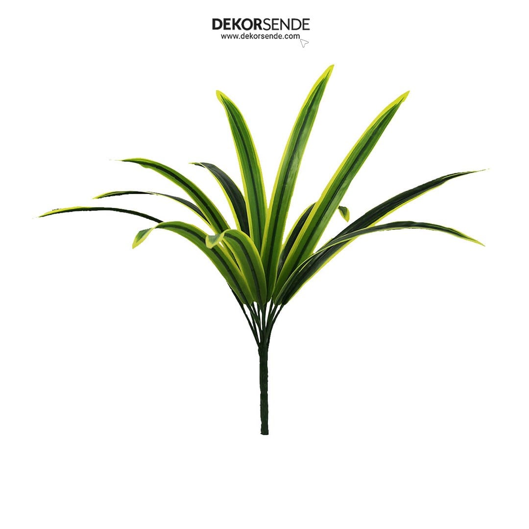 Yapay Dracena Demet Sarı Yeşil 50 cm - Yapay Yeşillik Demetleri