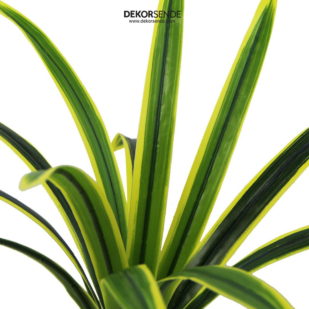 Yapay Dracena Demet Sarı Yeşil 50 cm - Yapay Yeşillik Demetleri