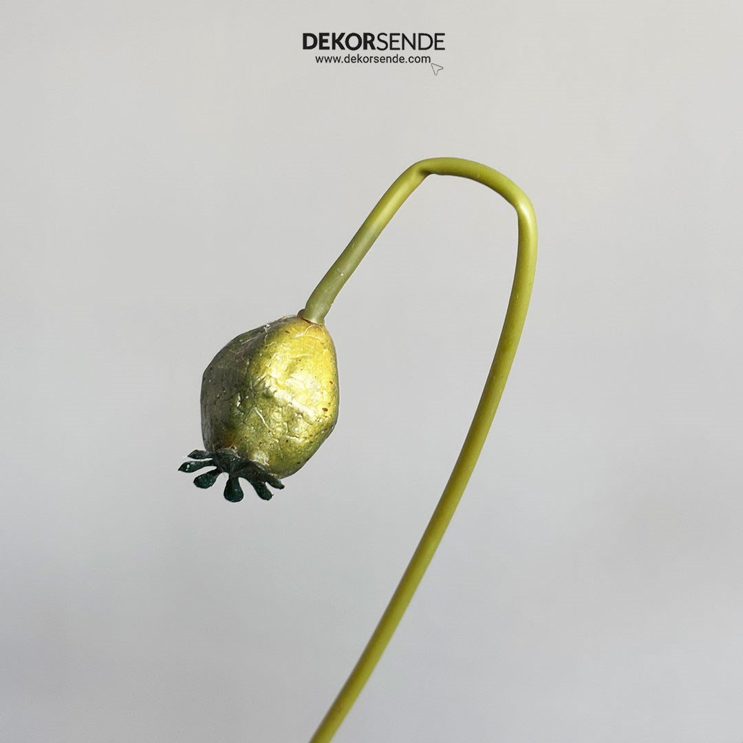 Yapay Gelincik Dal Beyaz 80 cm - Yapay Çiçek Dalları ve Demetleri