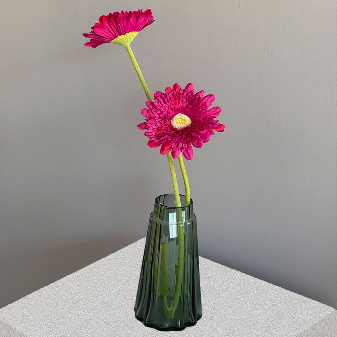 Yapay Gerbera Çiçeği Dal Fuşya 60 cm - Yapay Çiçek Dalları ve Demetleri