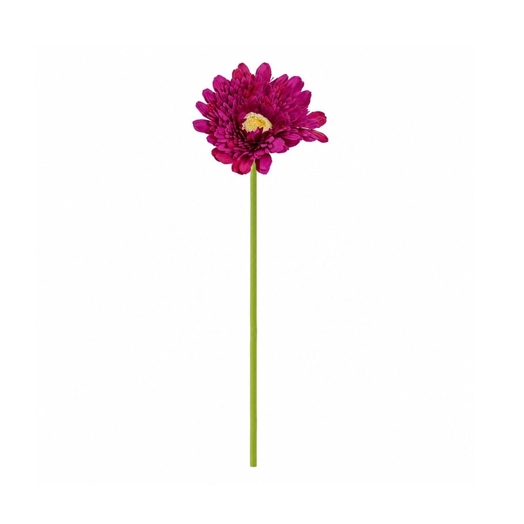 Yapay Gerbera Çiçeği Dal Fuşya 60 cm - Yapay Çiçek Dalları ve Demetleri