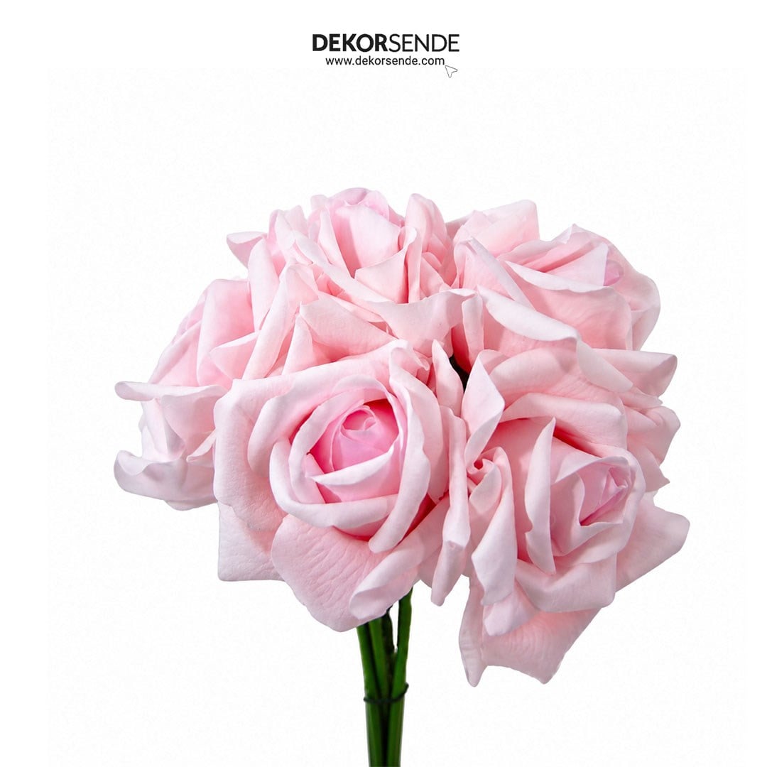 Yapay Gül Demet Pembe 25 cm - Kategorisiz