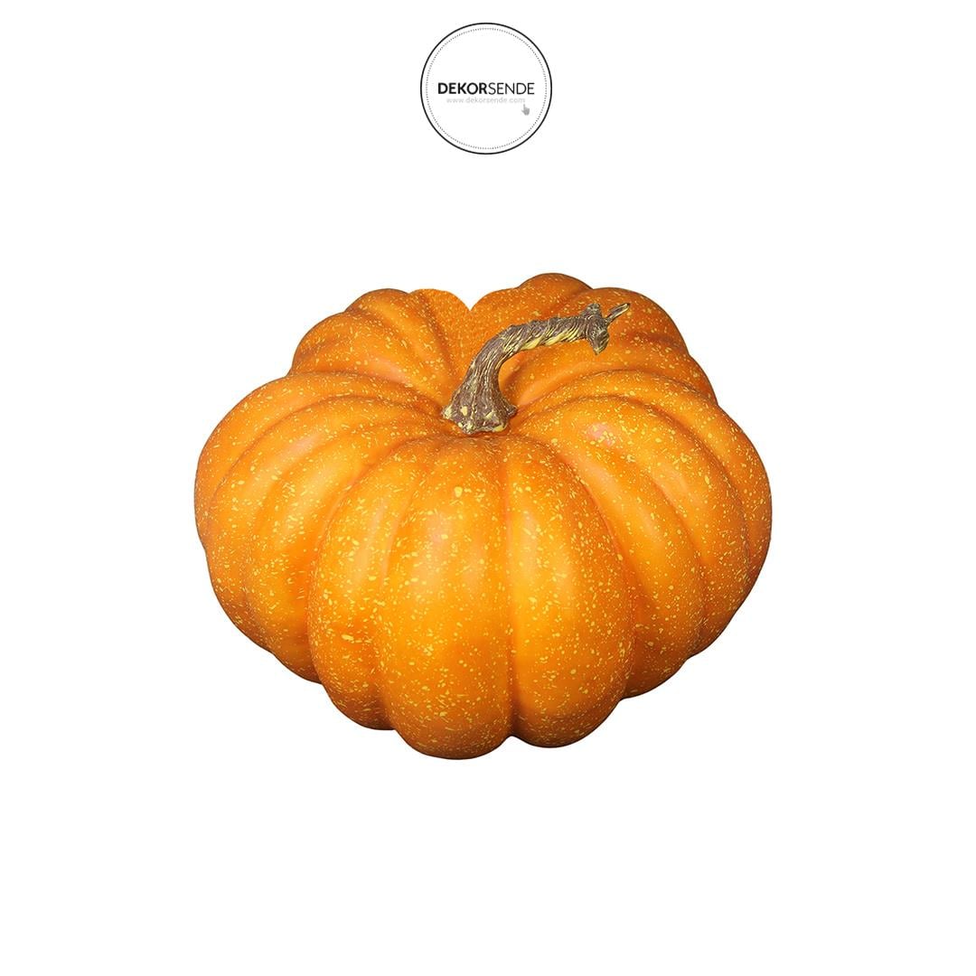 Yapay Kabak Büyük Boy Turuncu 23 cm - Yapay Meyveler