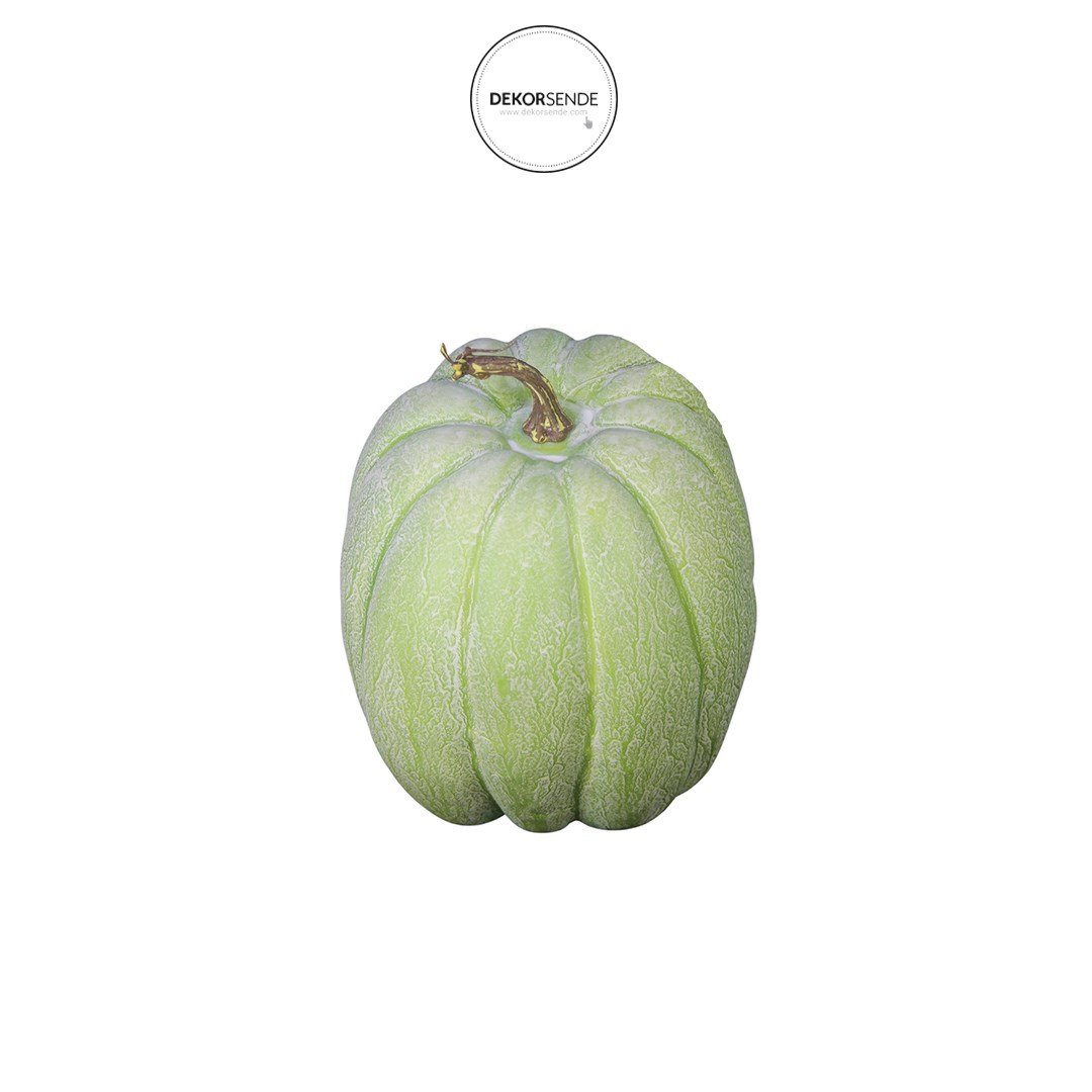 Yapay Kabak Orta Boy Yeşil 12 cm - Yapay Meyveler