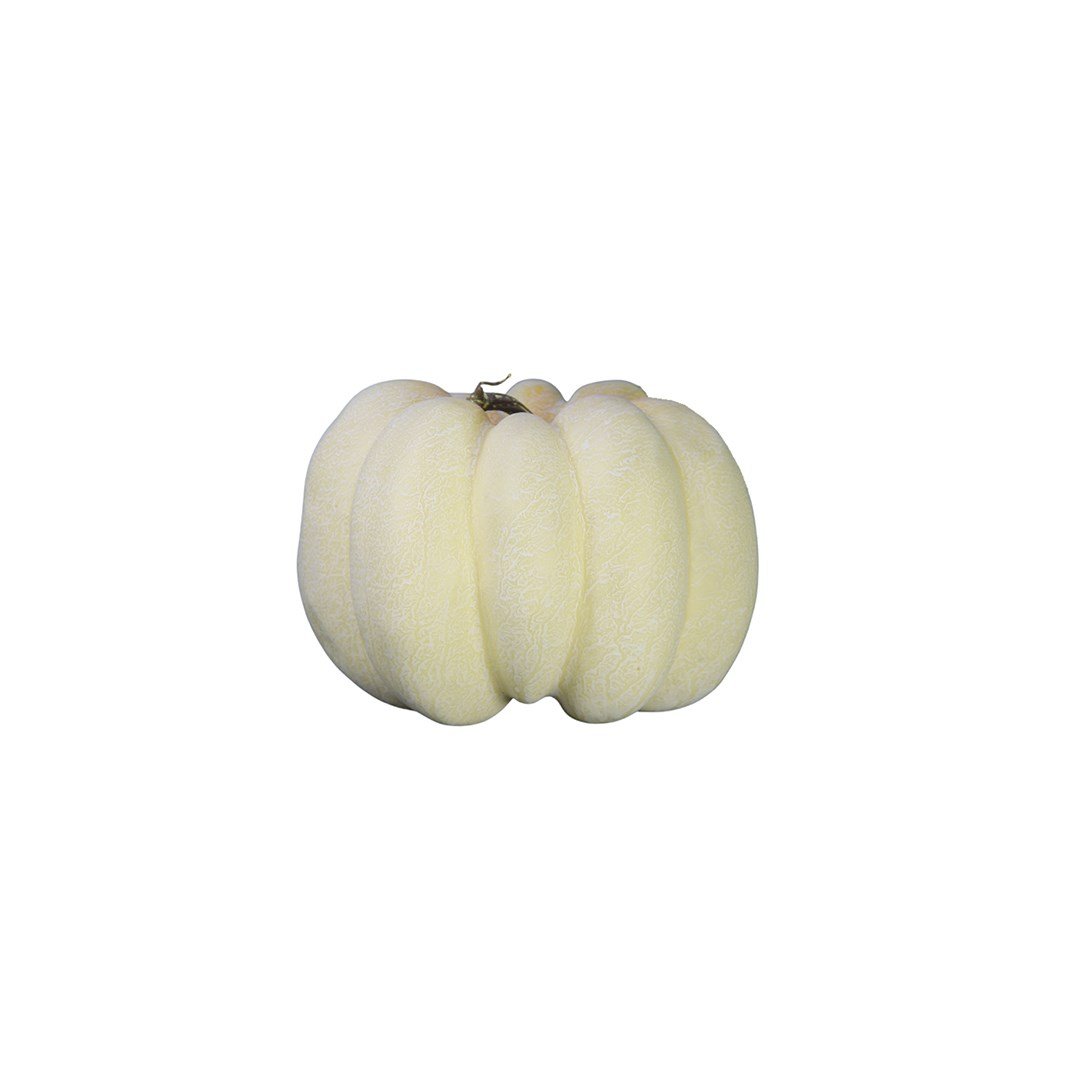Yapay Kabak Yassı Beyaz 15 cm - Yapay Meyveler