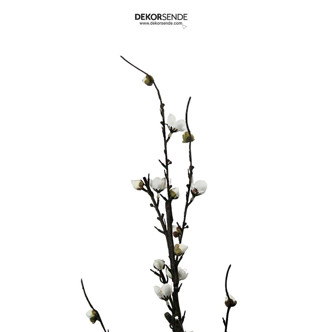 Yapay Kiraz (Sakura) Dal Beyaz 65 cm - Yapay Çiçek Dalları ve Demetleri