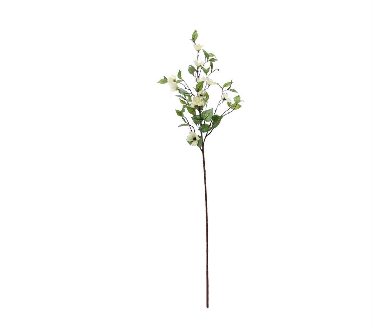 Yapay Kızılcık Dalı Beyaz 93 cm - Yapay Çiçek Dalları ve Demetleri