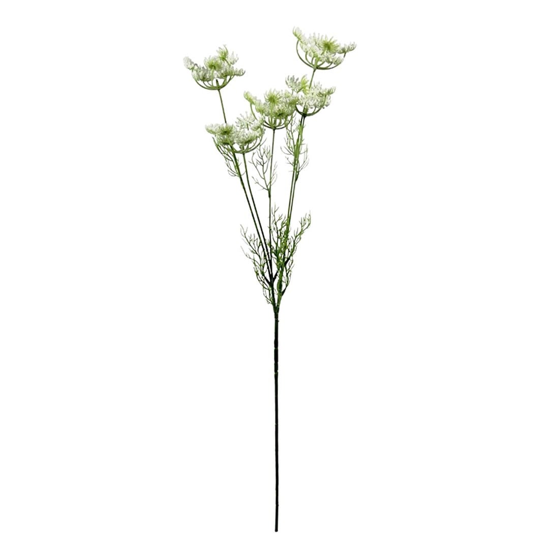 Yapay Kürdan Çiçeği Dal Beyaz 85 cm - Yapay Çiçek Dalları ve Demetleri