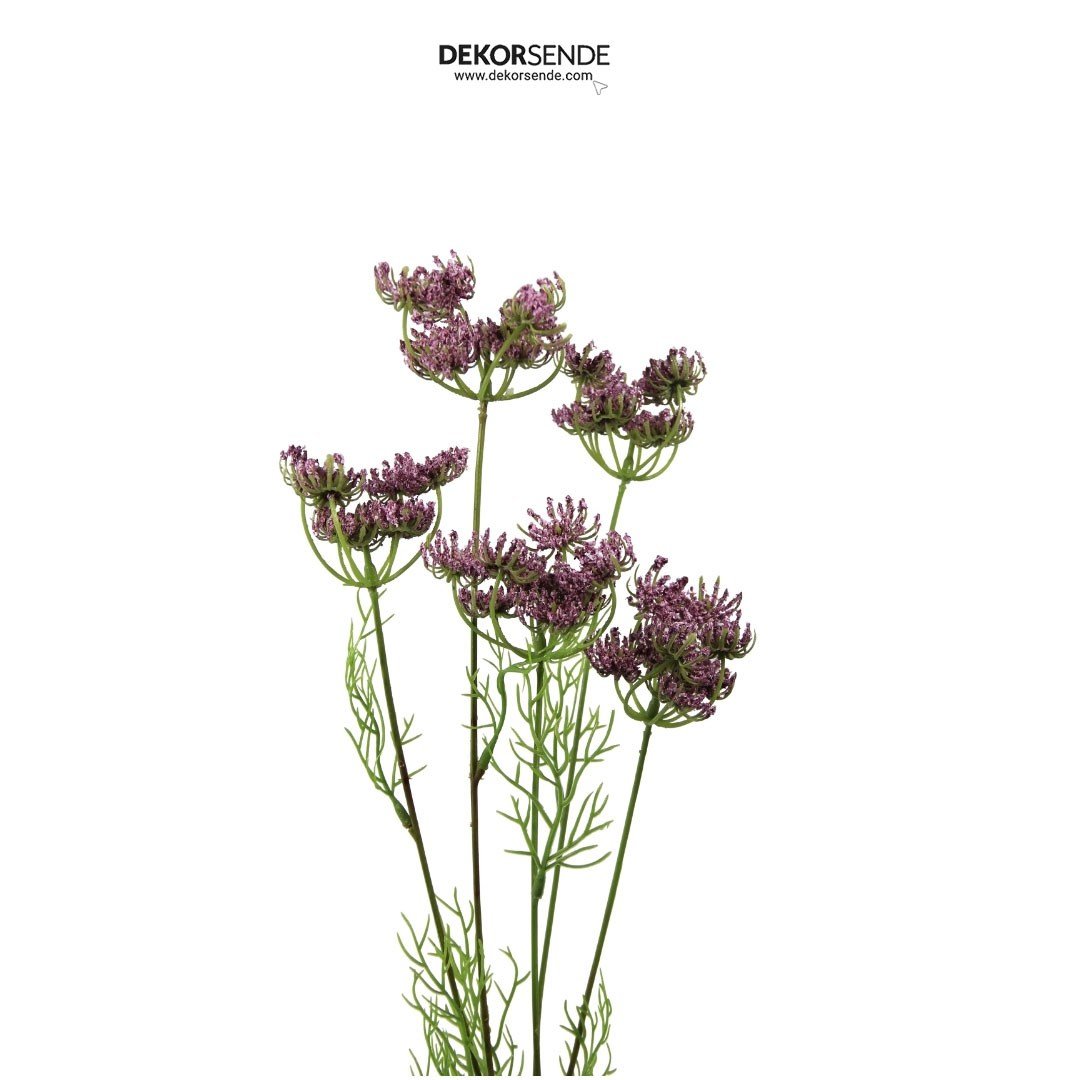 Yapay Kürdan Çiçeği Dal Pembe 85 cm - Yapay Çiçek Dalları ve Demetleri